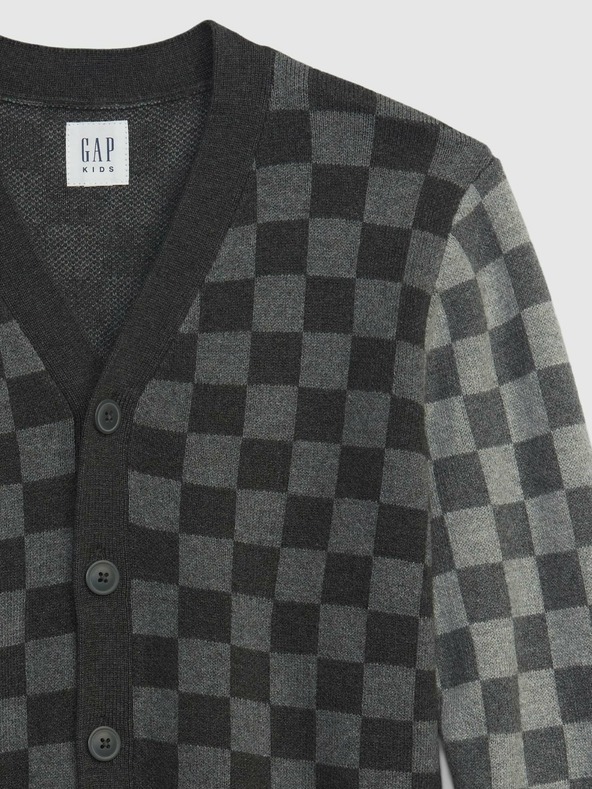 GAP Kinder-Strickjacke Schachbrettmuster GAP
