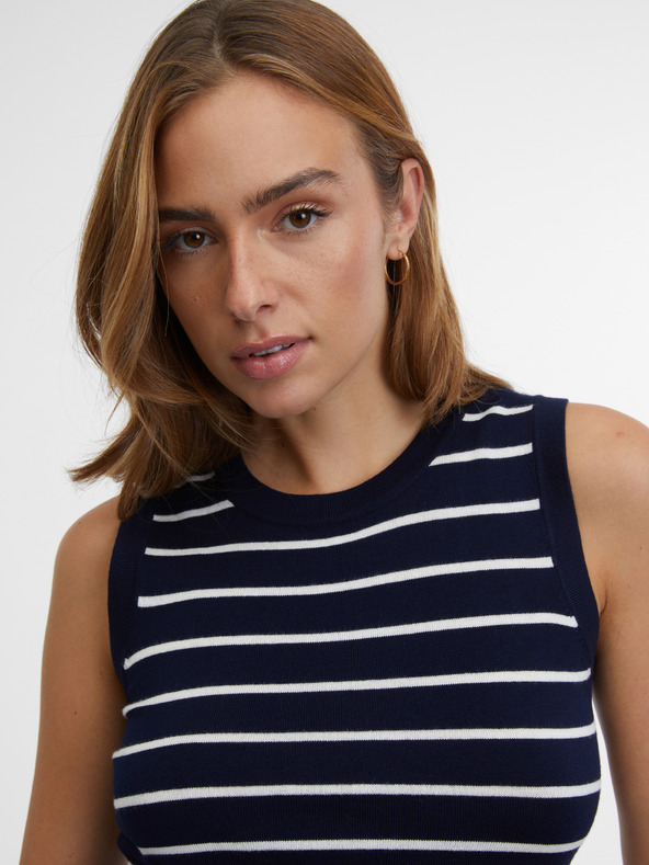 Orsay Dunkelblau gestreiftes Damen-Top ORSAY