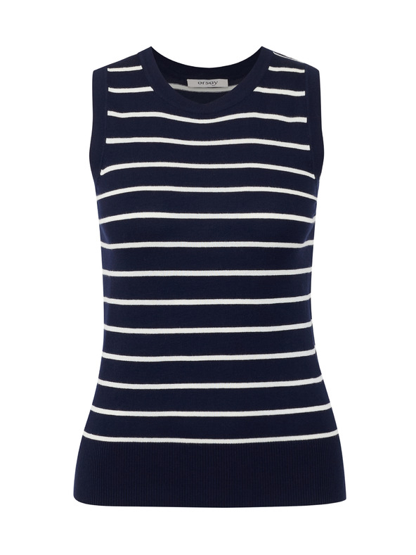 Orsay Dunkelblau gestreiftes Damen-Top ORSAY
