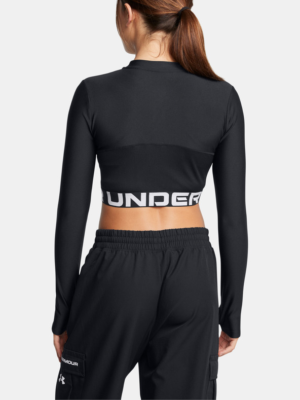 Under Armour Damen-T-Shirt Under Armour HeatGear Rib 1/4 Zip LS