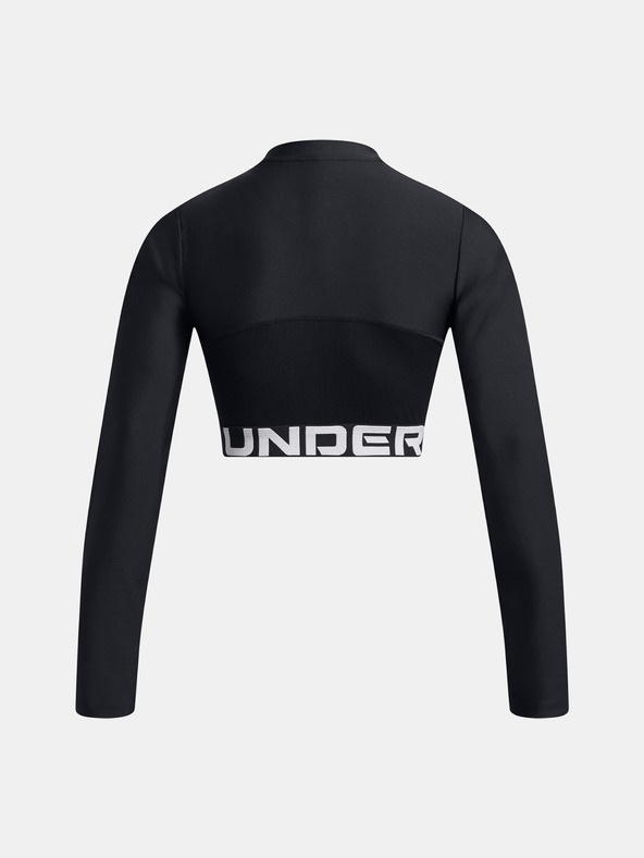Under Armour Damen-T-Shirt Under Armour HeatGear Rib 1/4 Zip LS