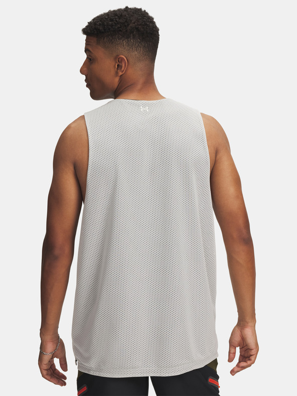 Under Armour Herren Tank Top Under Armour UA M Courtside Reversble Jsy-WHT
