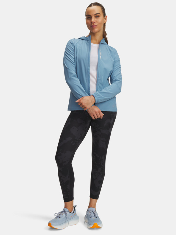 Under Armour Damen-Leggings Under Armour UA Launch Ankle Print Tights-BLK