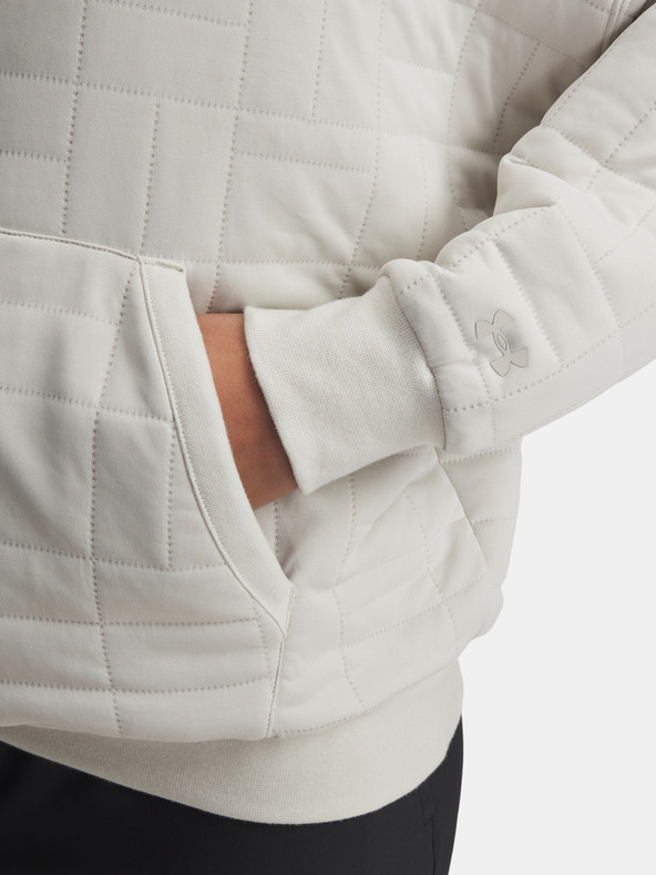 Under Armour Damen-Sweatjacke Under Armour Unstoppable Flc Txtr Hoodie-WHT