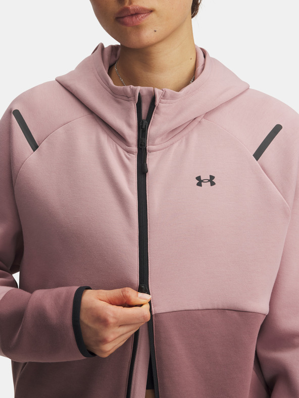 Under Armour Damen-Sweatjacke Under Armour Unstoppable Fleece FZ-PNK