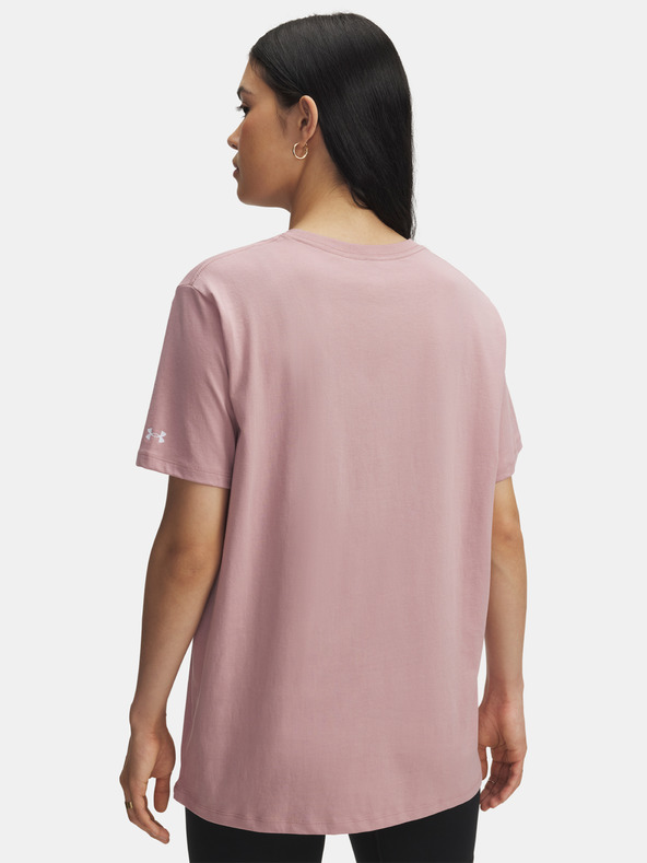 Under Armour Damen-T-Shirt Under Armour Rival OS Campus Tee-PNK