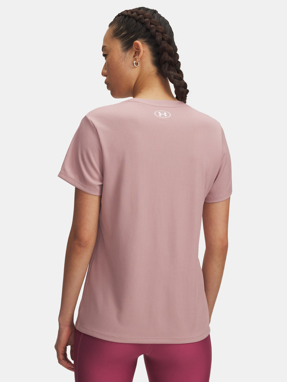 Under Armour Damen-T-Shirt Under Armour Tech Rib SSC-PNK