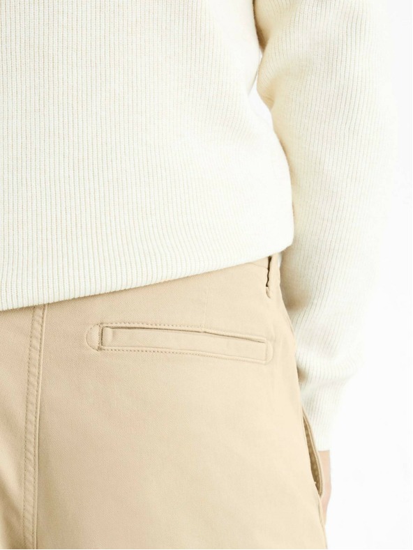 Celio Beige Herrenhose mit Taschen Celio Solyte