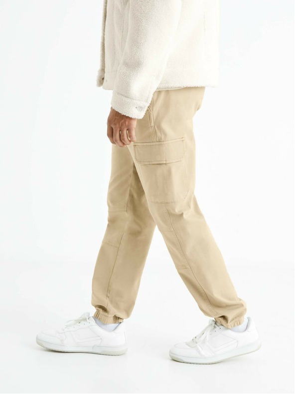 Celio Beige Herrenhose mit Taschen Celio Solyte