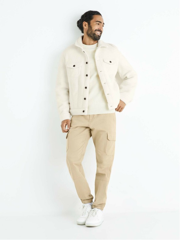 Celio Beige Herrenhose mit Taschen Celio Solyte