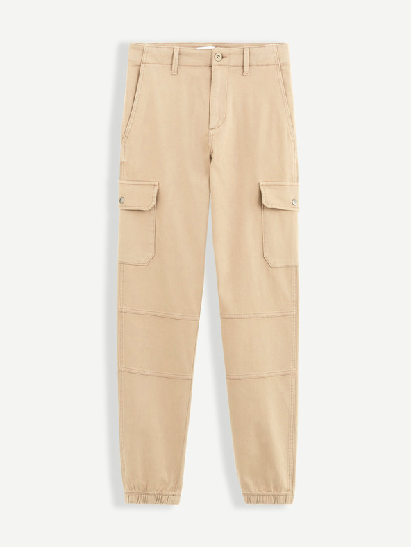 Celio Beige Herrenhose mit Taschen Celio Solyte