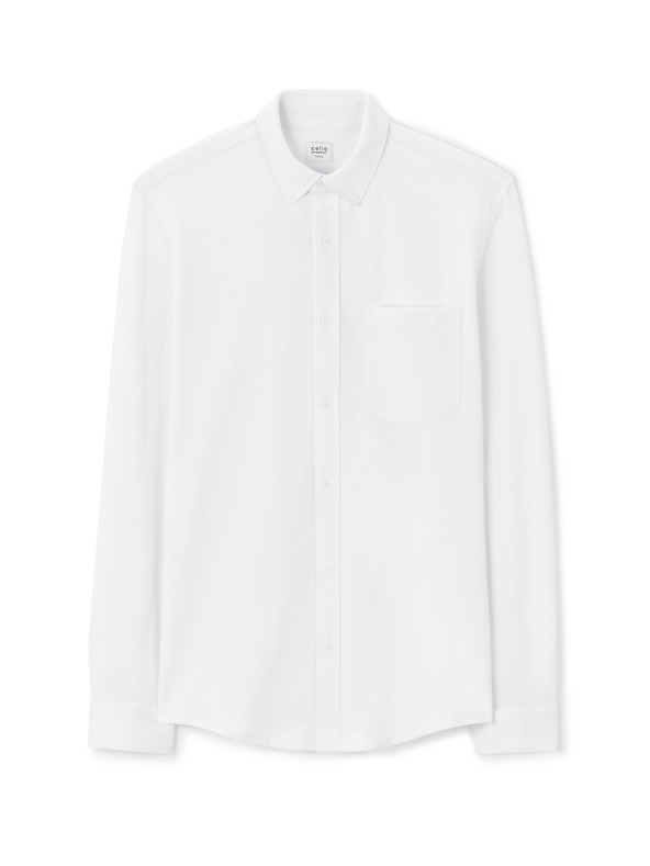 Celio Weißes Herrenhemd Celio Lapic