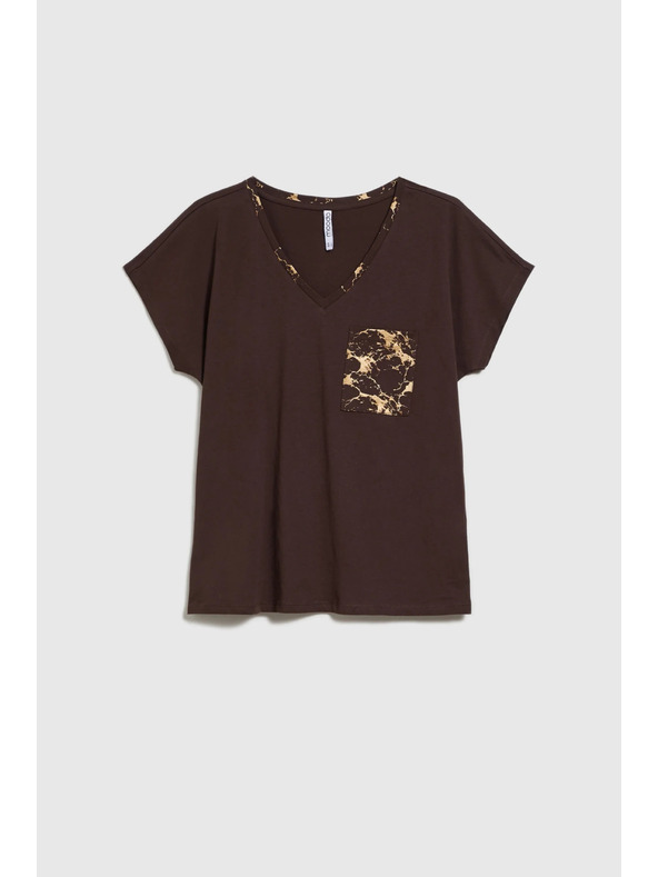 Moodo Damen Baumwoll-T-Shirt von Moodo – braun