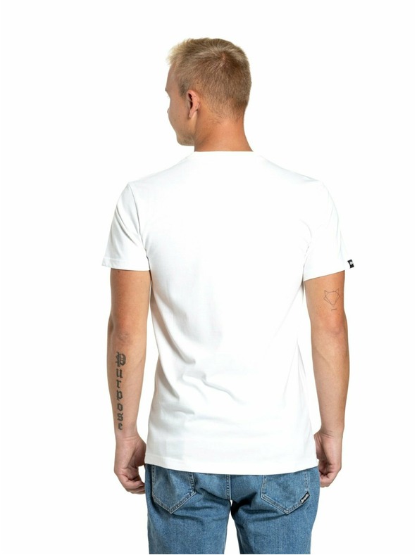Meatfly Meatfly Herren T-Shirt Logex Weiß | Weiß | Größe S | 100% Baumwolle