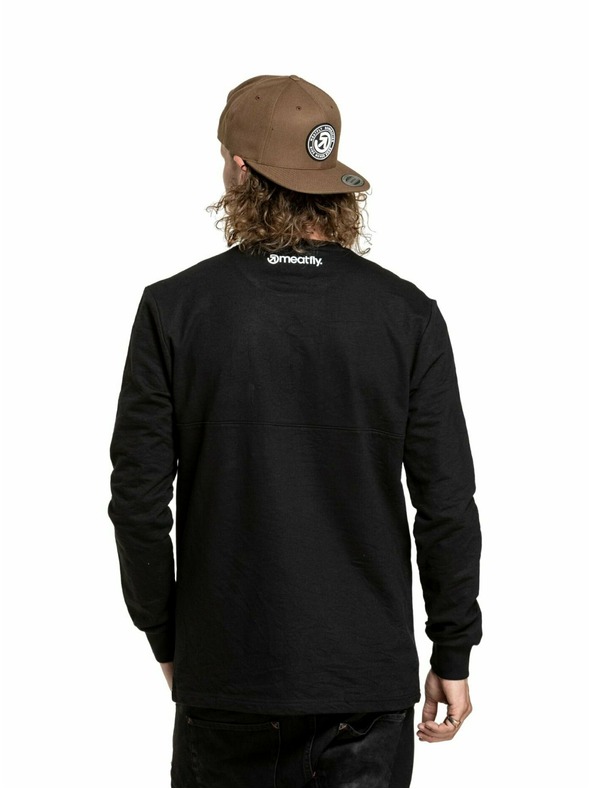 Meatfly Meatfly Herren-Langarmshirt Harvey Black | Schwarz | Größe