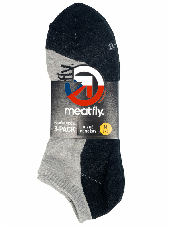 Meatfly Meatfly Socks Boot Triple Pack Grey | Grey | Size