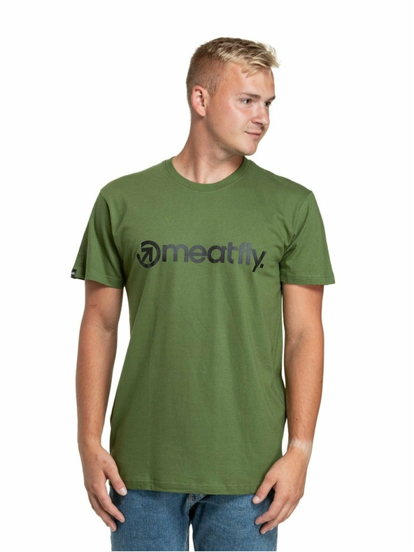 Meatfly Meatfly Herren T-Shirt Multipack MF Logo Charcoal Heather/Olive/Navy Heather | Grau