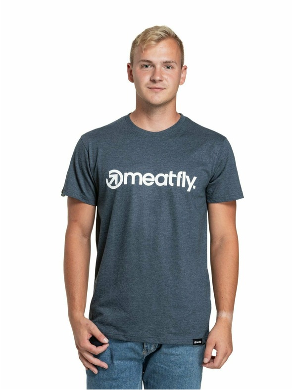 Meatfly Meatfly Herren T-Shirt Multipack MF Logo Charcoal Heather/Olive/Navy Heather | Grau