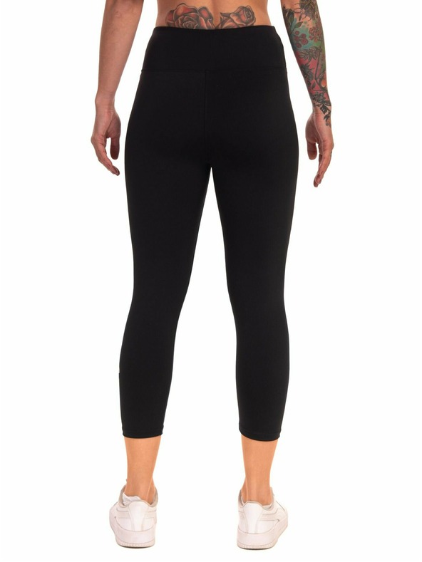 Meatfly Meatfly Damen Leggings Edna White Logo | Schwarz | Größe