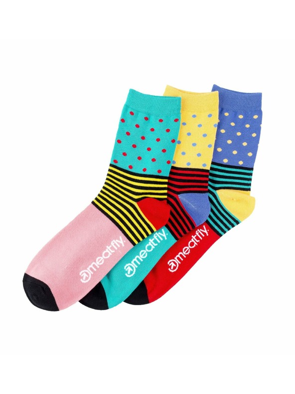 Meatfly Meatfly Damen Socken Stripes Dot Geschenkpack | Mehrfarbig | Größe