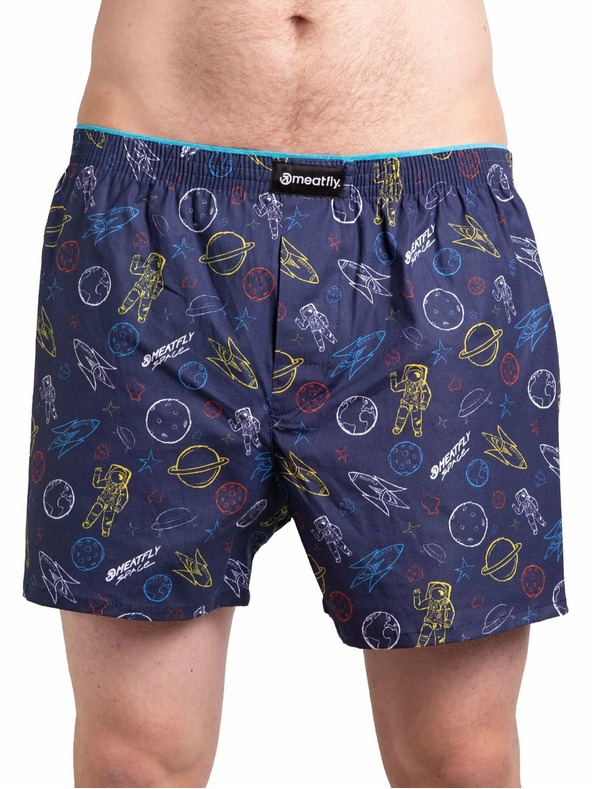 Meatfly Meatfly Herren-Boxershorts Agostino Cosmo Gift Pack | Blau | Größe