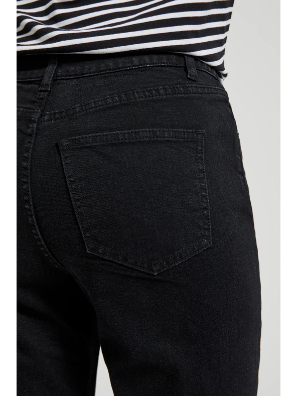 Moodo Damen Jeans Schwarz