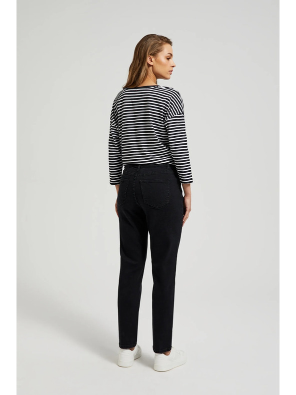 Moodo Damen Jeans Schwarz
