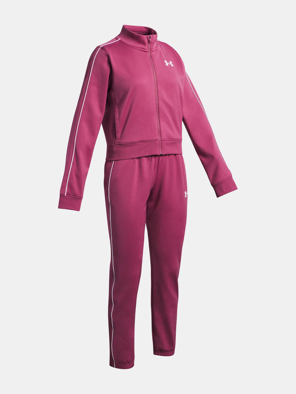 Under Armour Mädchen Set Under Armour UA Icon Knit Crop Tracksuit-RED