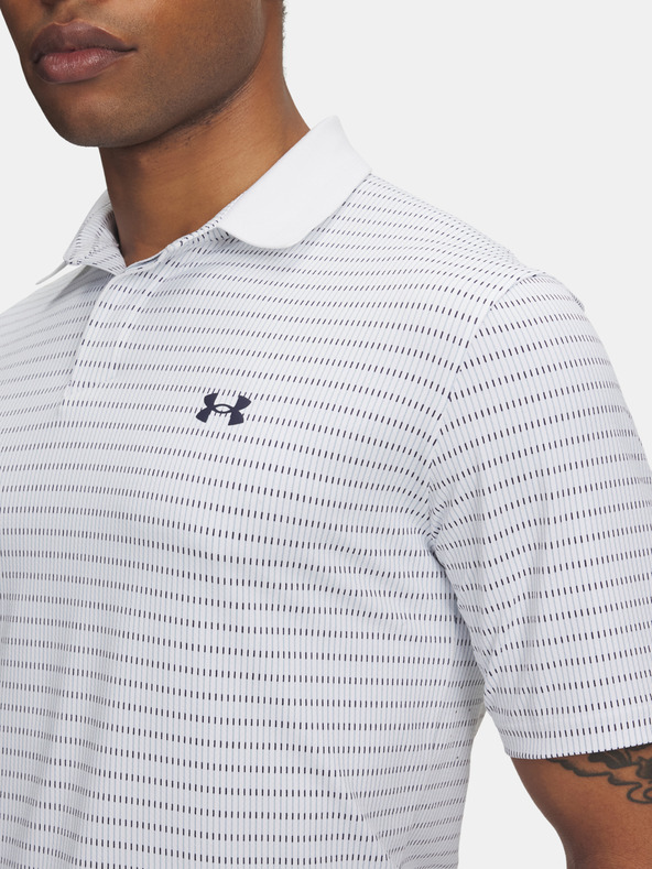 Under Armour Herren T-Shirt Under Armour UA Drive Chill Printed Polo-WHT