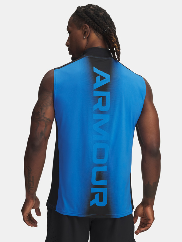 Under Armour Herren-Top Under Armour UA HG Wordmark SL-BLU