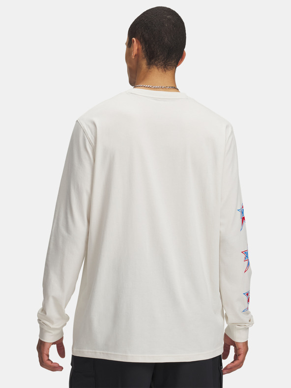Under Armour Herren T-Shirt Under Armour UA 60/40S STACKED STARS LS-BRN