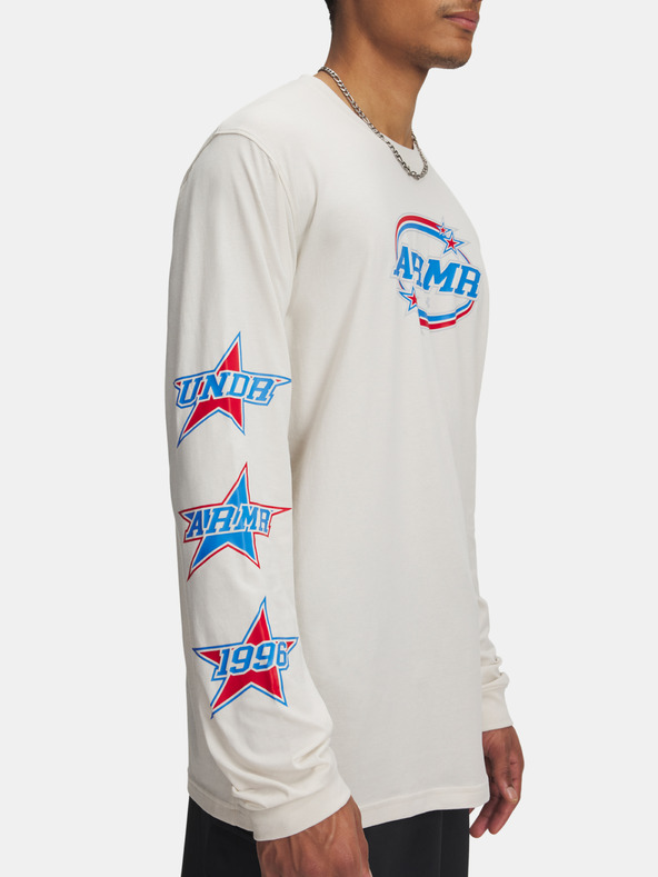 Under Armour Herren T-Shirt Under Armour UA 60/40S STACKED STARS LS-BRN