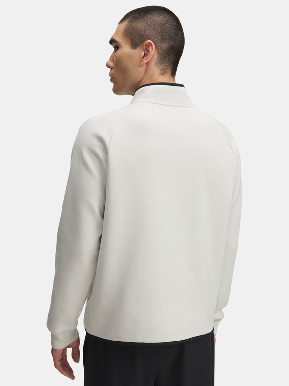 Under Armour Herren Sweatshirt Under Armour UA Unstoppable Flc Half Zip-WHT