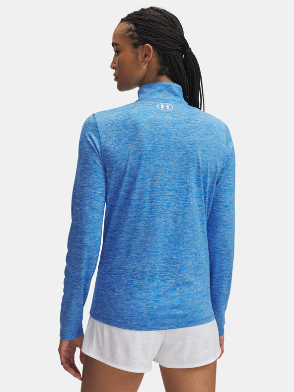 Under Armour Damen-T-Shirt Under Armour Tech 1/2 Zip- Twist-BLAU