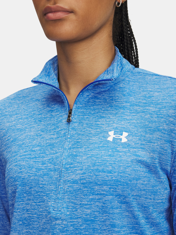 Under Armour Damen-T-Shirt Under Armour Tech 1/2 Zip- Twist-BLAU