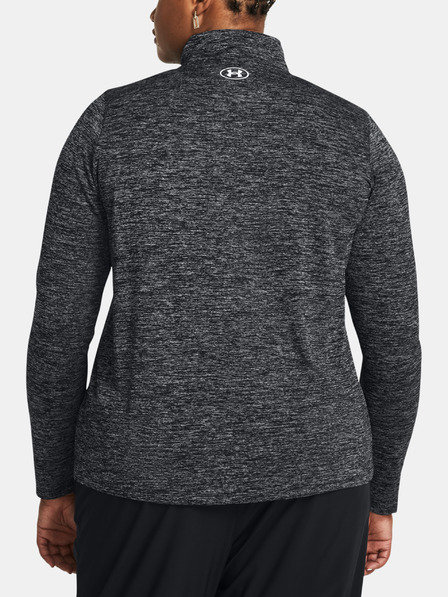 Under Armour Damen-T-Shirt Under Armour Tech 1/2 Zip - Twist&-SCHWARZ