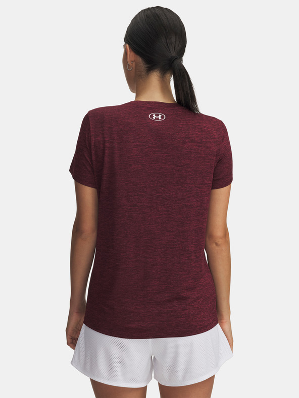 Under Armour Damen-T-Shirt Under Armour Tech SSC- Twist-ROT