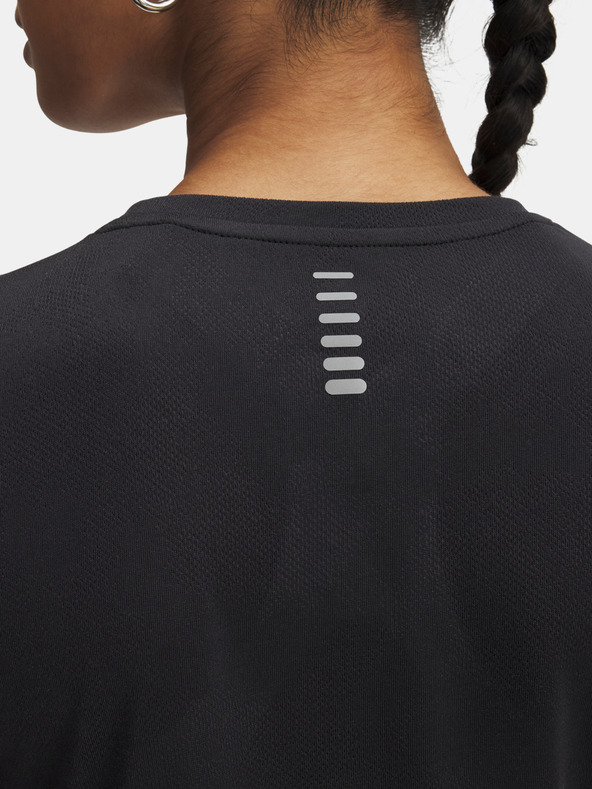 Under Armour Damen T-Shirt Under Armour UA Launch Jacquard SS-BLK