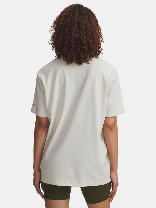 Under Armour Damen T-Shirt Under Armour Rival OS Campus Tee-WHT