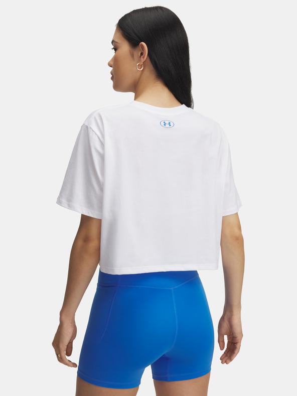 Under Armour Damen T-Shirt Under Armour UA Varsity OS SS-WHT
