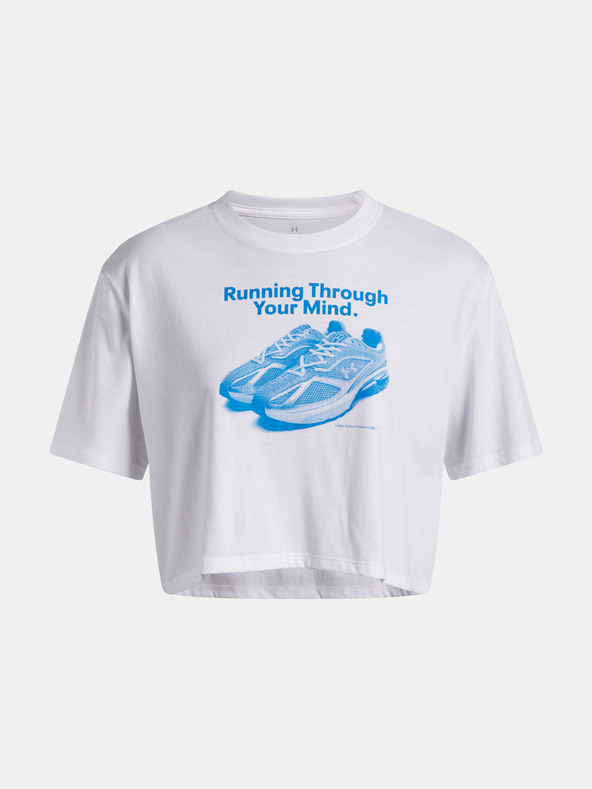 Under Armour Damen T-Shirt Under Armour UA Varsity OS SS-WHT