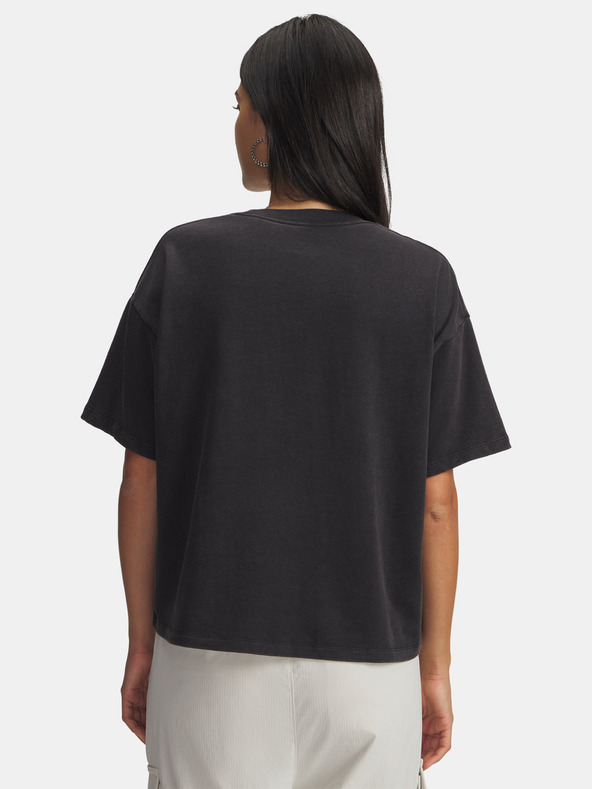 Under Armour Damen T-Shirt Under Armour UA HWT Boxy Wash SS-BLK