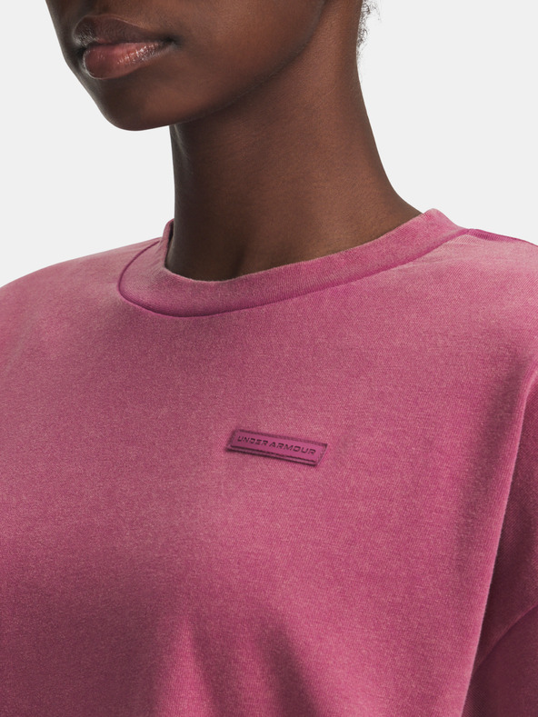 Under Armour Damen T-Shirt Under Armour UA HWT Boxy Wash SS-RED