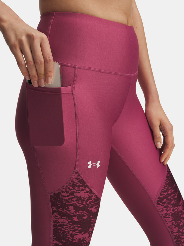 Under Armour Damen-Leggings Under Armour Tech Print Panel Knöchel Leg-ROT