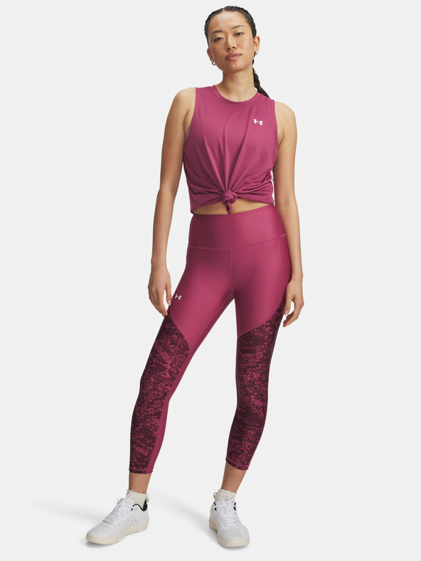 Under Armour Damen-Leggings Under Armour Tech Print Panel Knöchel Leg-ROT