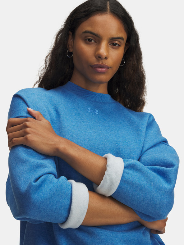 Under Armour Damen Sweatjacke Under Armour UA Rival Fleece OS Crew-BLU