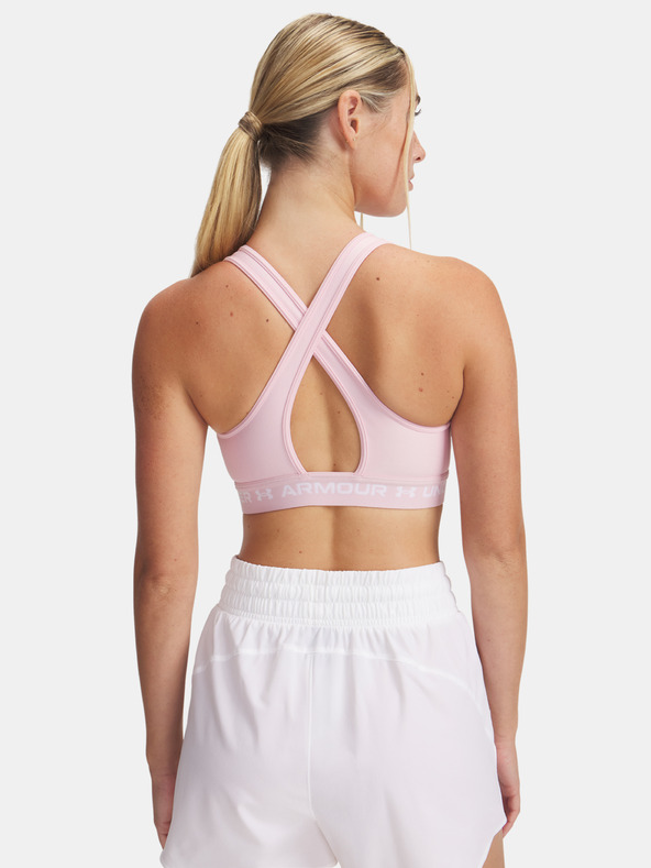 Under Armour Damen Sport-BH Under Armour Crossback Mid Bra-PNK