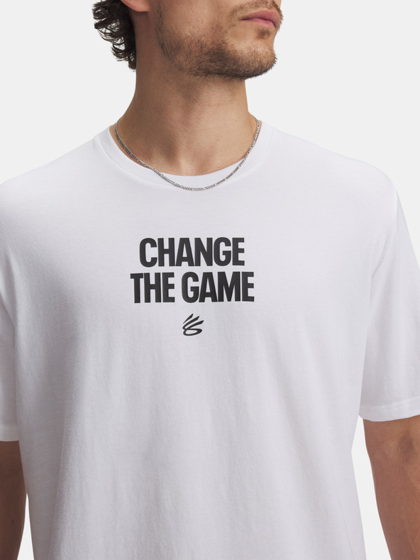 Under Armour Herren T-Shirt Under Armour Curry Playable Tee 1-WHT