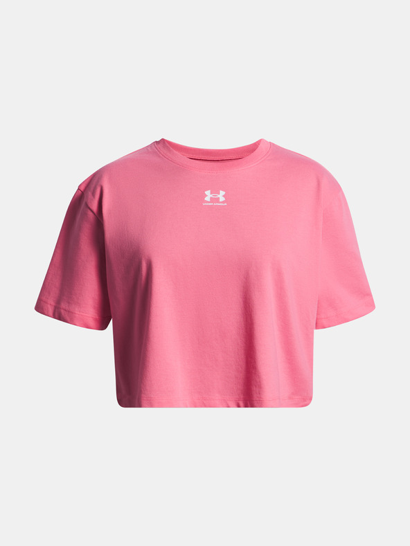Under Armour Mädchen T-Shirt Under Armour UA Rival SS-PNK