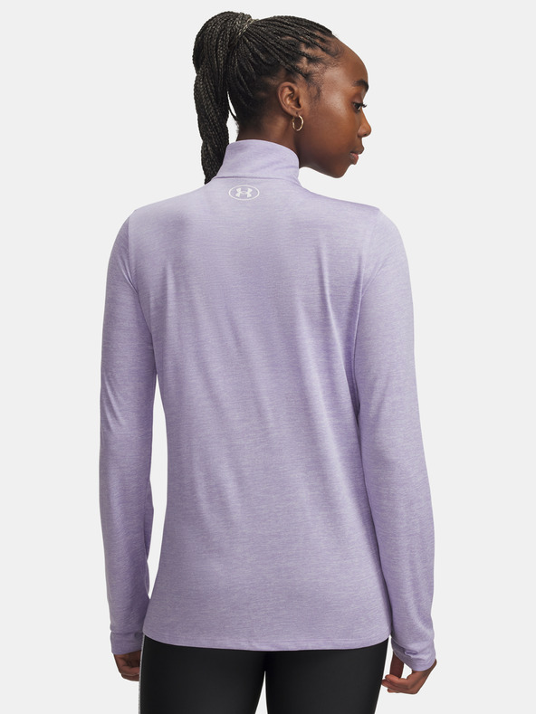 Under Armour Damen T-Shirt Under Armour Tech 1/2 Zip- Twist-PPL